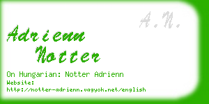 adrienn notter business card